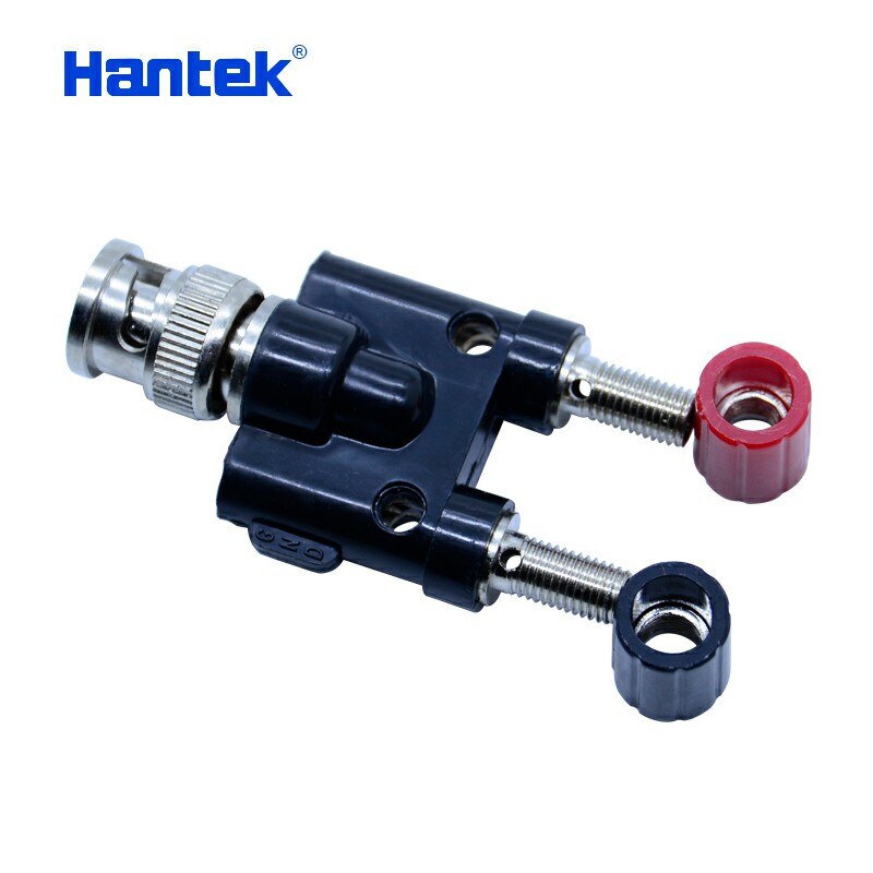 Hantek BNC to 4 mm Adapter connects two 4mm "banana" plugs to a BNC socket (HT311) for Automotive Diagnostic Oscilloscope