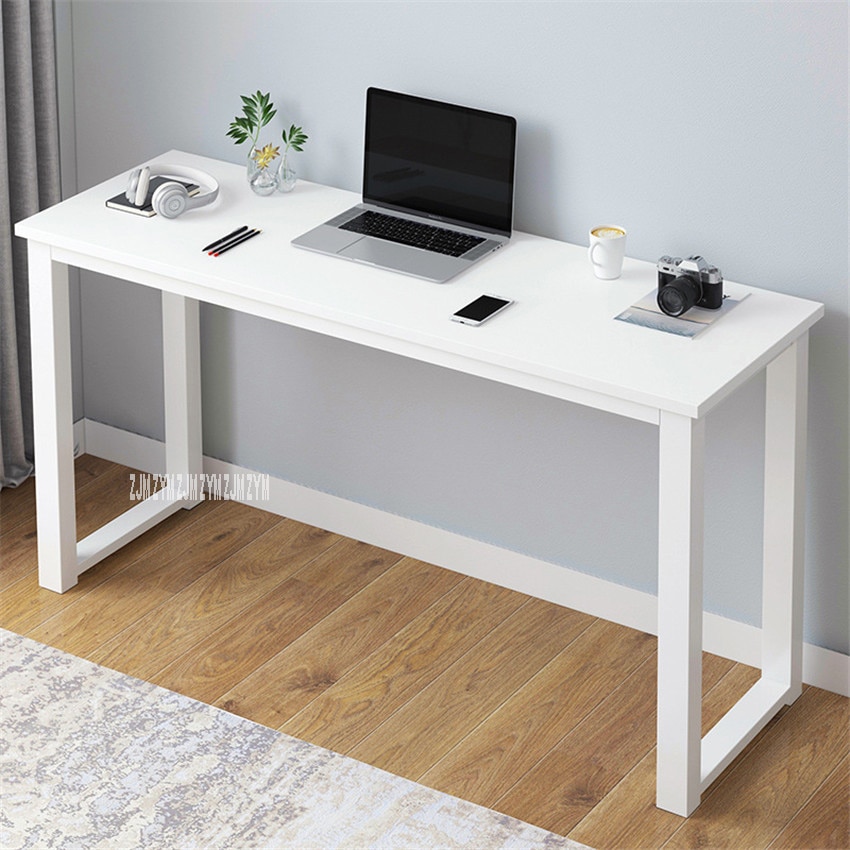 B2783 80/100cm Modern Manmade Board Steel Frame Office Computer Table Household Economical Large Desktop Study Desk