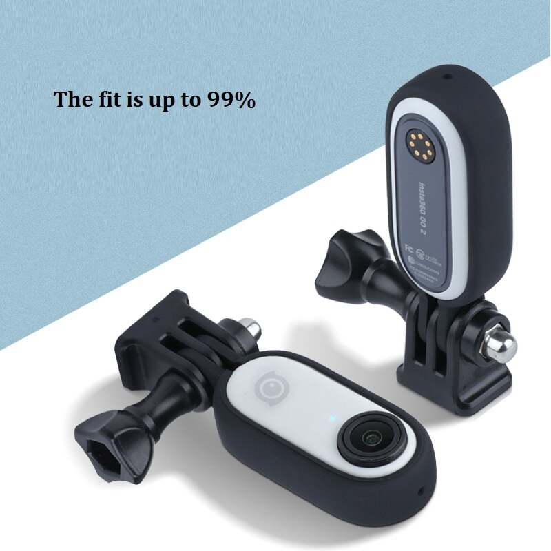 Insta 360 gehen2 kühlrahmen, widerstandsfähig , 1/4 adapterhalterungsbasis für insta 360 gehen 2 kamerazubehör
