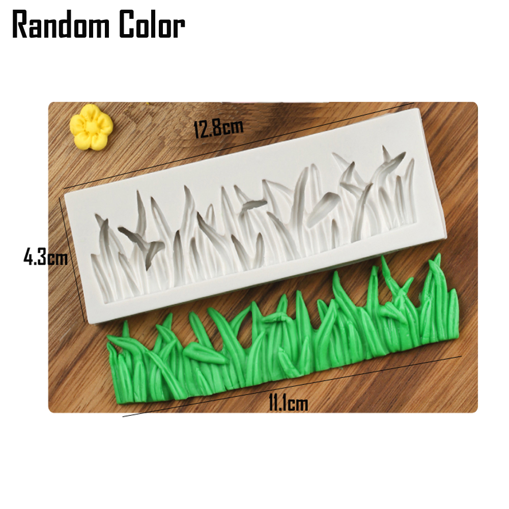 Tipi di fiaba Porta di lumaca Fungo Erba Fiore Zucchero Caramelle Torta Bordo Stampo in silicone Stampo per cioccolato Decorazione M302: esercito verde