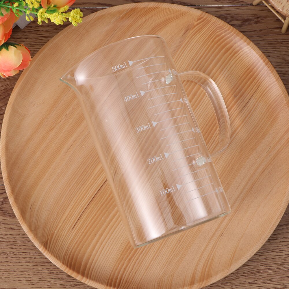 350ml High Borosilicate Glass Measuring Cup -20°-150° Temperature Resistant Measuring Glass for Kitchen or Restaurant