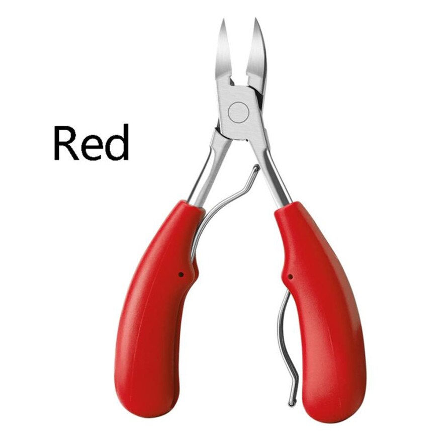 Cortauñas para dedos de los pies, cortauñas de corrección de uñas, cortaúñas, piel muerta, removedor de suciedad, herramienta de cuidado de pedicura pody 30, 1 ud.: Rojo