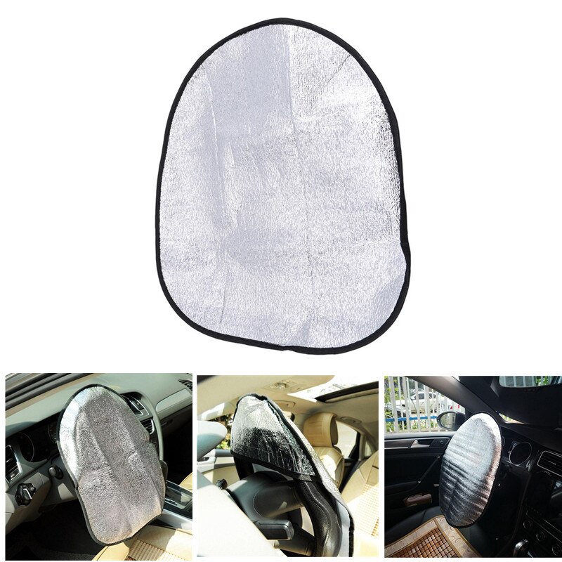 45X4 9cm protector para volante de coche cubierta tipo parasol sombrilla de papel de aluminio contra accesorios de automoción productos de Interior