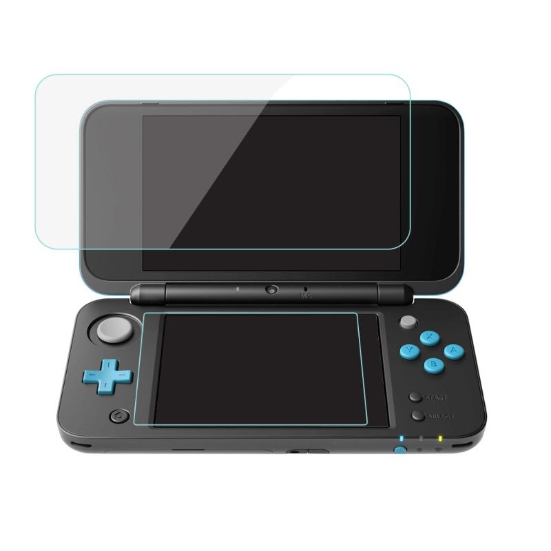 2 in1 Top Bottom HD Ultra Clear Protective Film Surface Guard Cover for Nintendo 2DS XL 2DS LL LCD Screen Protector Skin
