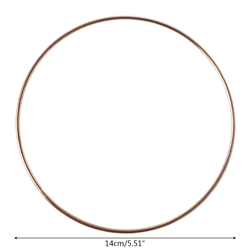 Metalli unelma sieppari unelma sieppari rengas macrame käsityö vanne diy lisävaruste 35-190mm xx9b