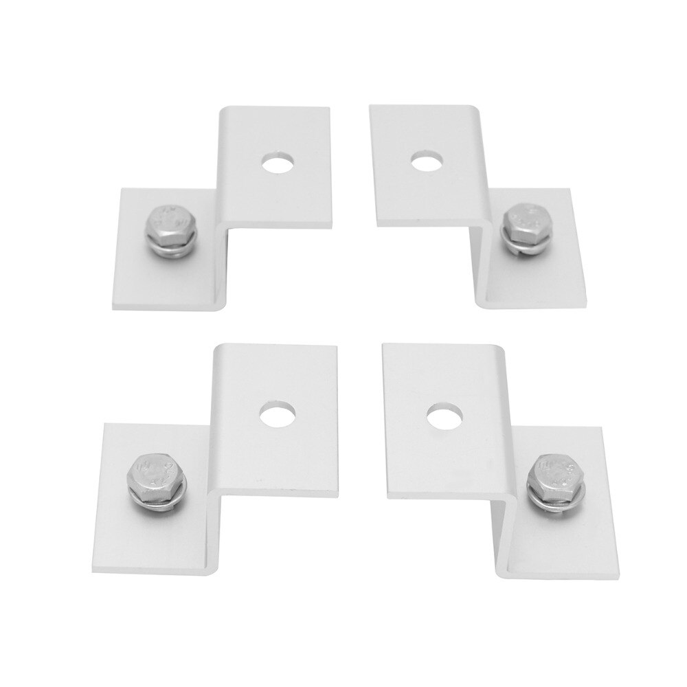 4 Stks/set Z Stijl Zonnepaneel Montagebeugels Sets Voor Rv Boot Off Grid Aluminium