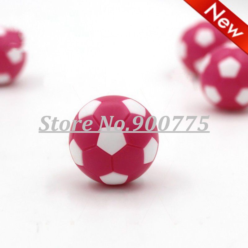 Football balls 8 pcs Soccer Table Game Fussball Indoor Game Pink+White Family game Standard Foosball table