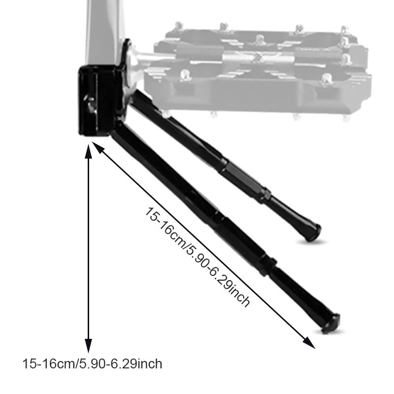 Adjustable Bicycle Crank Kickstand Alloy MTB Road Bike Crank Stand Pedal Cycling Parking Rack Support Stand Foot Brace