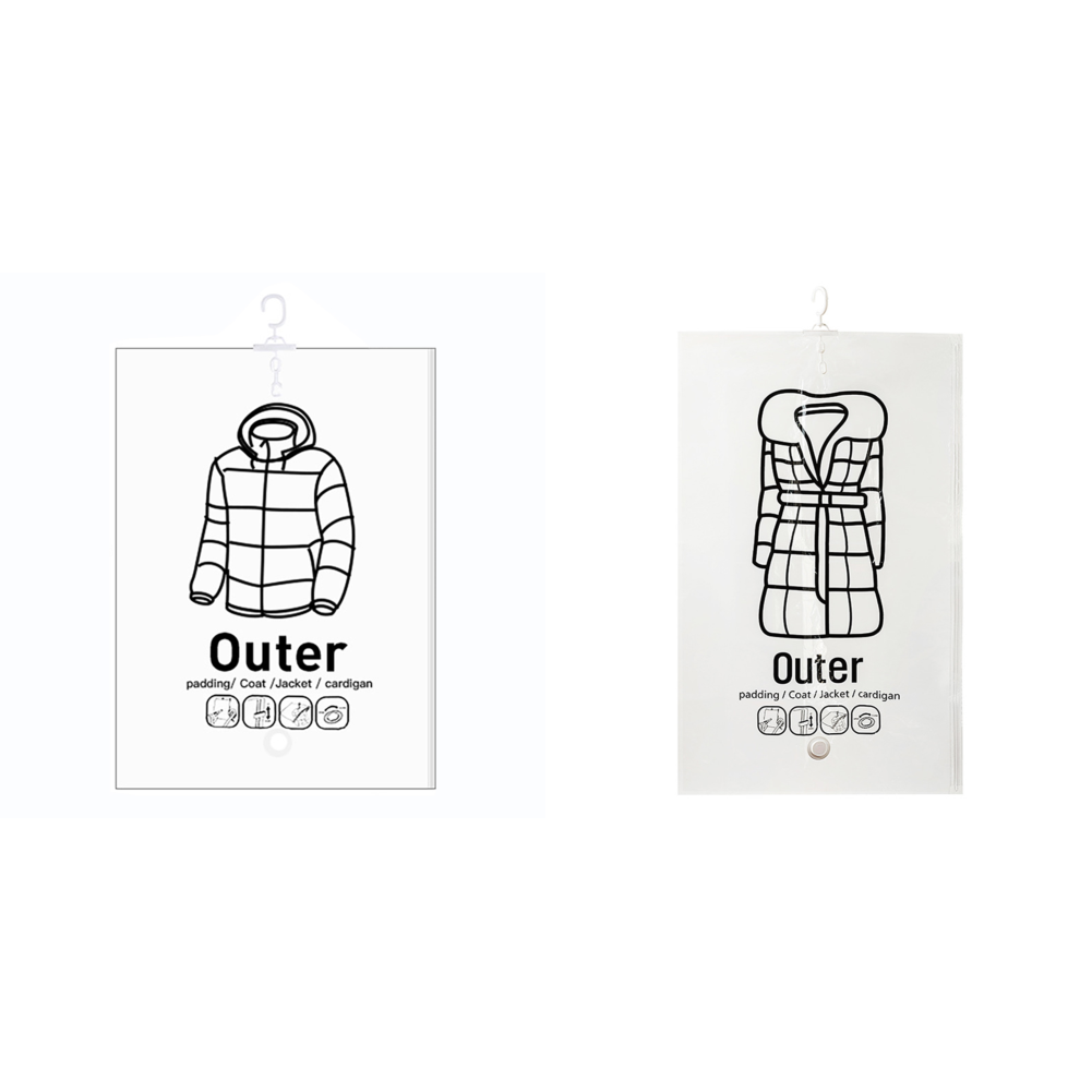 Hängande vakuumpåsar platsbesparande klädkompressionsförvaringspåse återanvändbara tomma pumppåsar klädgarderob täcke vakuumförpackning: Röd