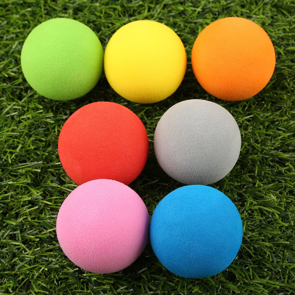 20 Stks/zak Golfballen Foam Zachte Spons Ballen Voor Golf/Tennis Training Effen Kleur Voor Outdoor Golf Practice Ballen