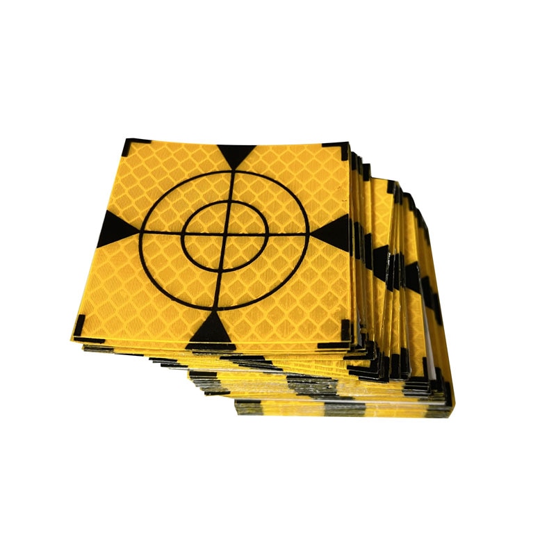 100pcs yellow reflector sheet reflective tape target for total station 20 30 40 50 60 MM Reflective Sticker