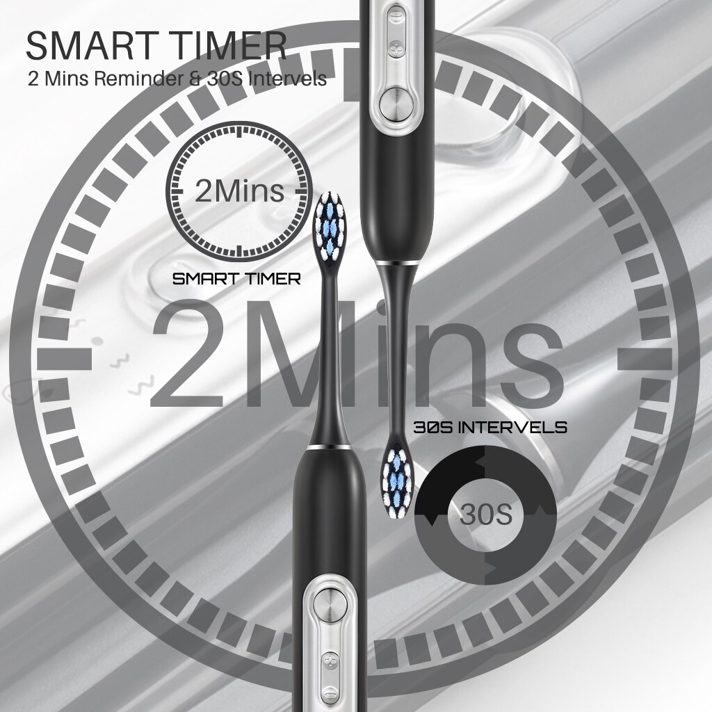 Premium Electric Toothbrush & Sonic Toothbrushes, MUTTUS, 5 Modes 15 Brushing Experience, 6 Brushheads, Travel Case Enable