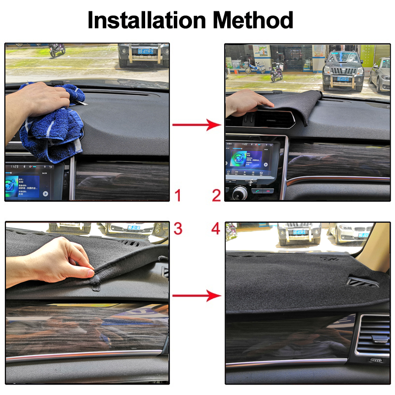 Car Inner Dashboard Cover Dash Mat Carpet Cushion For Honda Accord 9th Gen Dash Board Cover DashMat LHD