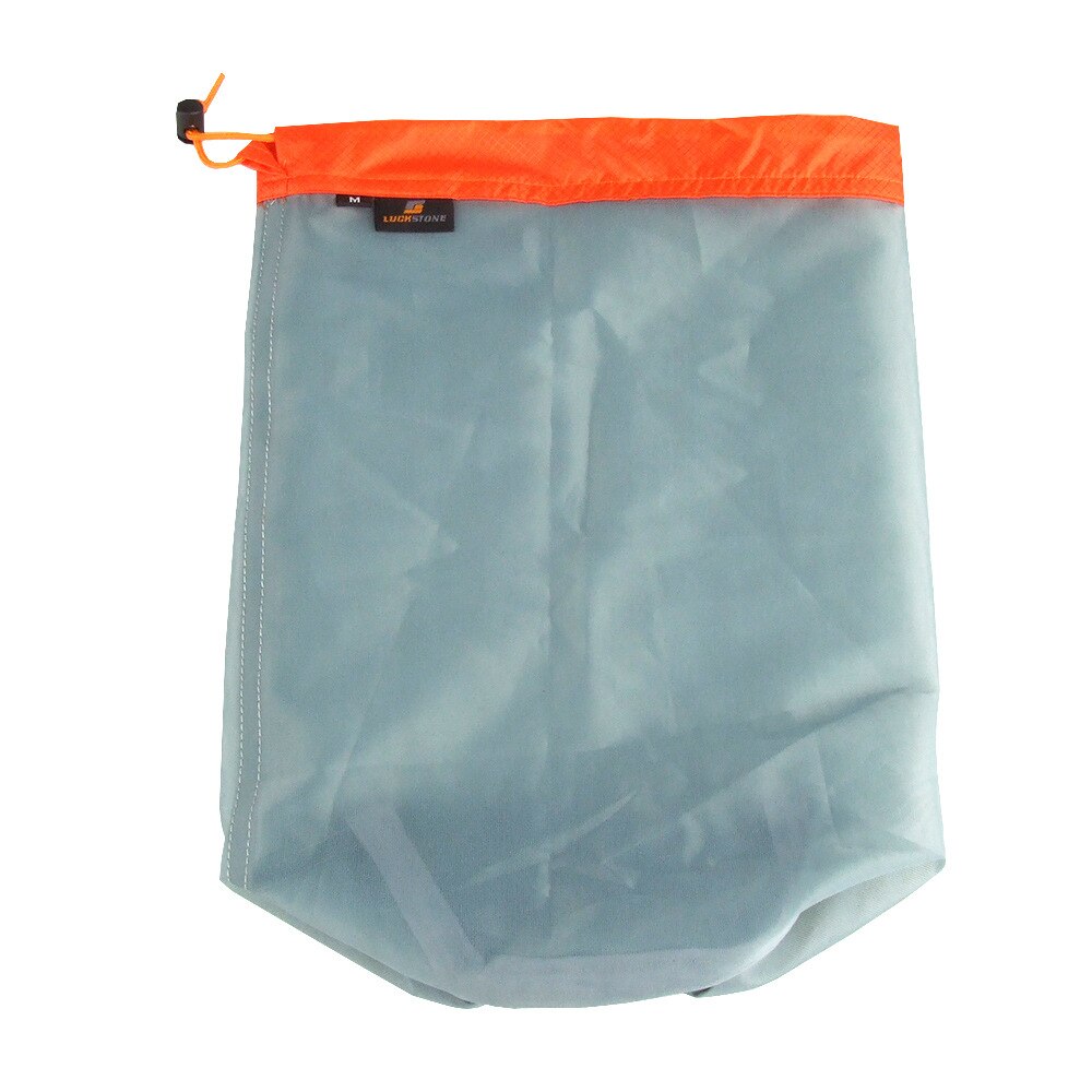 S xxl xxl ultraleve malha saco de armazenamento sacos cordão alta qualidade ao ar livre saco de coisas viagem organizador caminhadas ferramenta: Gray M