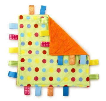 Ultra soft taggies multicolour label baby appease the towel cloth toy placarders: 4