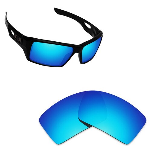 ToughAsNails Polarized Replacement Lenses for Oakley Eyepatch 2 Frame - Varieties: Blue Mirrored