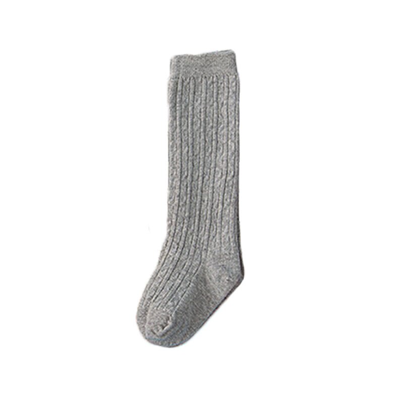 Mallas de encaje para niña, ropa de niña pequeña, otoño e invierno, medias cálidas para bebé, pantimedias de Color sólido para niño pequeño: 0-1Y gray 3 sock