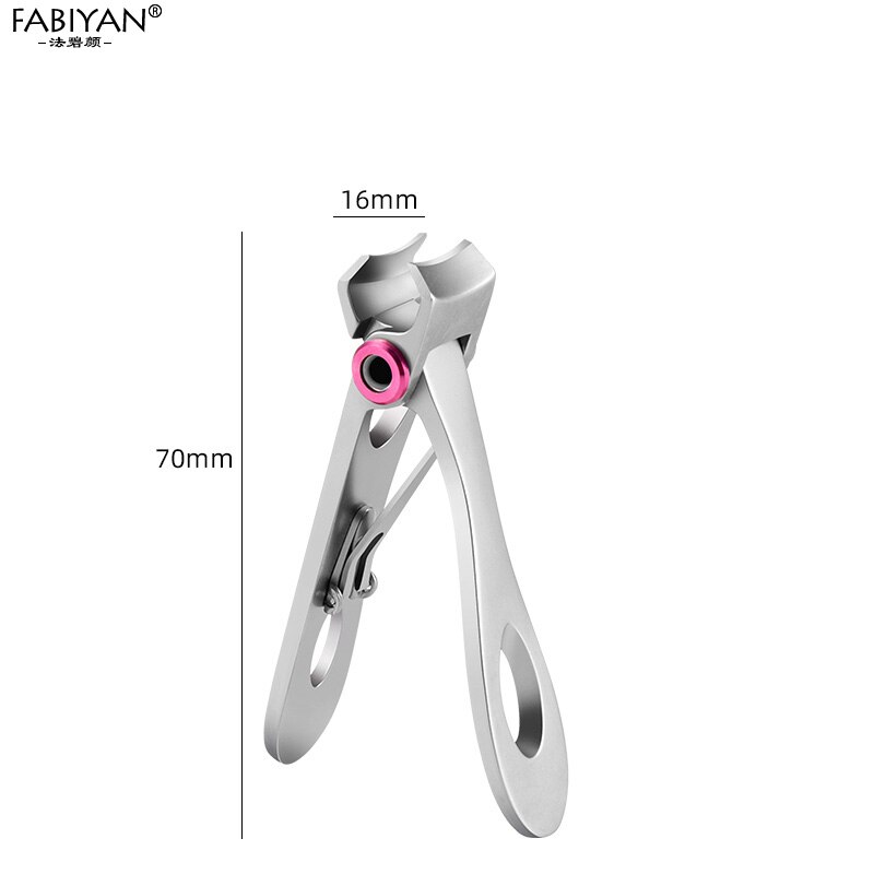 Stainless Steel Nail Clippers Cutter Trimmer Manicure Scissors Thick Toenail Fingernail Pedicure Tools: Small Silver