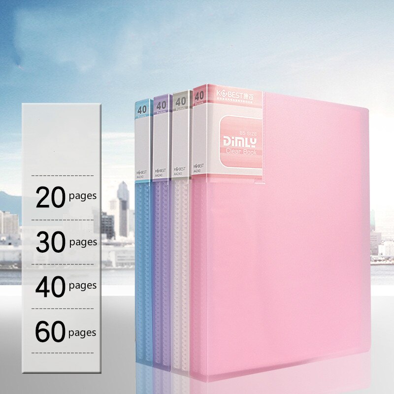 20 Page / 30 Page / 40 Page / 60 Page A5 File Folder Document Folder For Files Sorting Practical Supplies For Office And School
