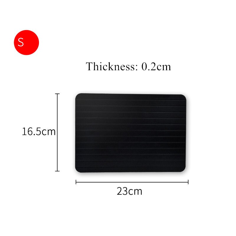 HOUSEEYOU Magic Defrost Tray Thaw Frozen Food Meat Fish In Minutes Home Rapid Defrosting Tray No Electricity Chemicals Microwave: 23x16.5x0.2CM