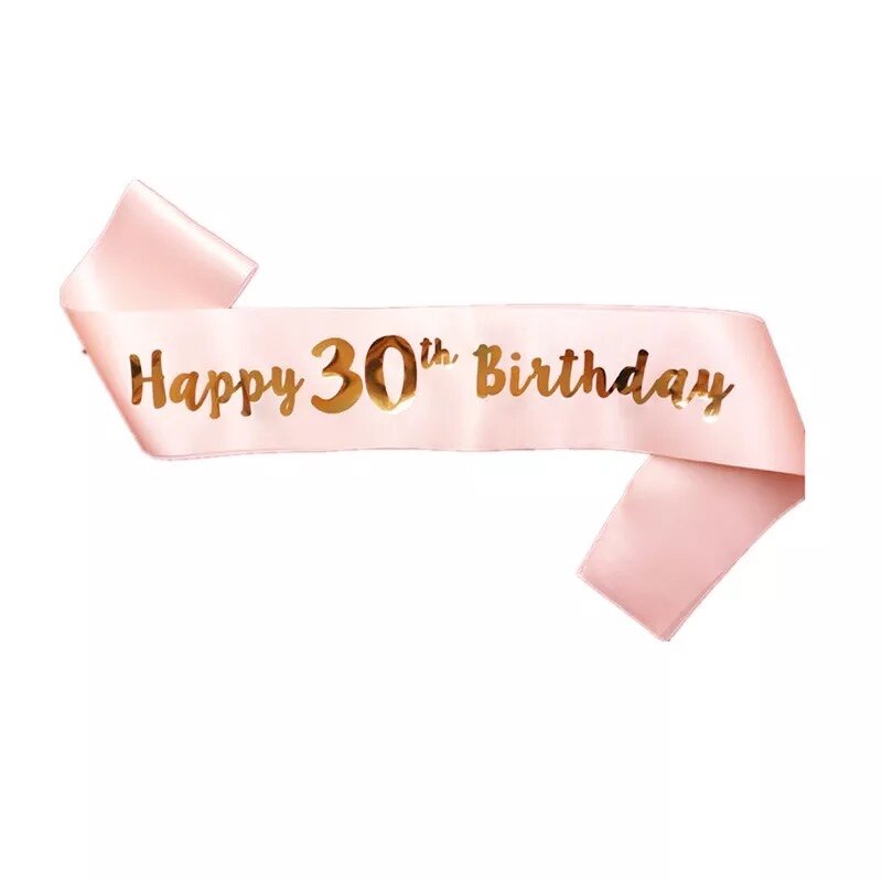 30 Krone fabelhaft Satin- Band Schärpe 18st 30th 40th 50th Geburtstag Schärpe Für Frauen Mann Glücklich Geburtstag Party Dekorationen Lieferungen: Fluoreszenz Gelb