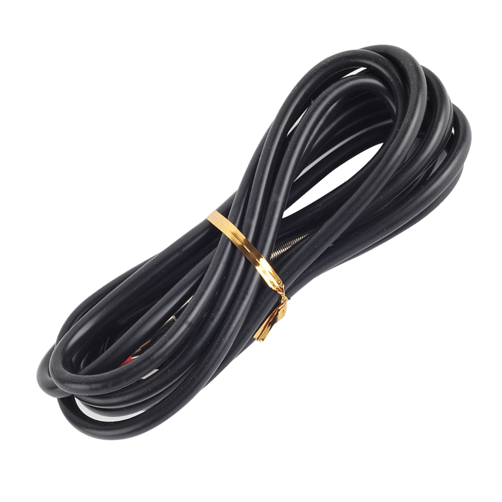 2.4m Clip Cords Silicone Heavy Duty Wire for Machine (Black)