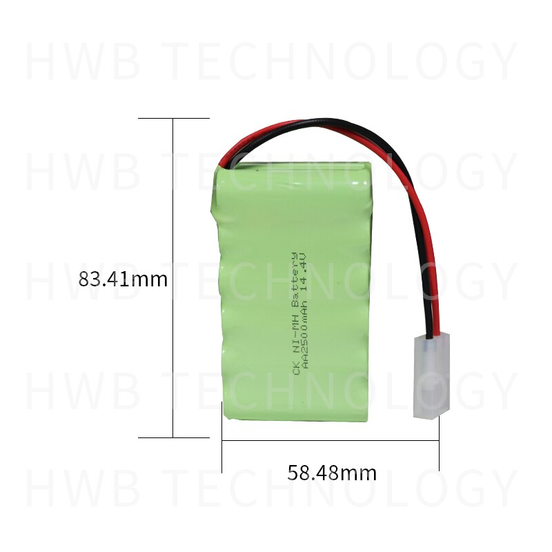 1X KX Ni-Mh 14.4V 1800mAh Ni-Mh AA Oplaadbare Batterij Met Pluggen