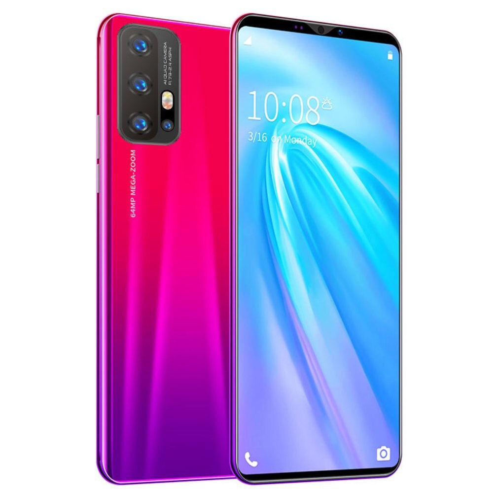 Z6 Pro Smartphone 5,8 Inch Bildschirm Smartphone 512M + 4G Android Smartphone 3D Glas Überzogene Zurück Abdeckung Blau: red EU