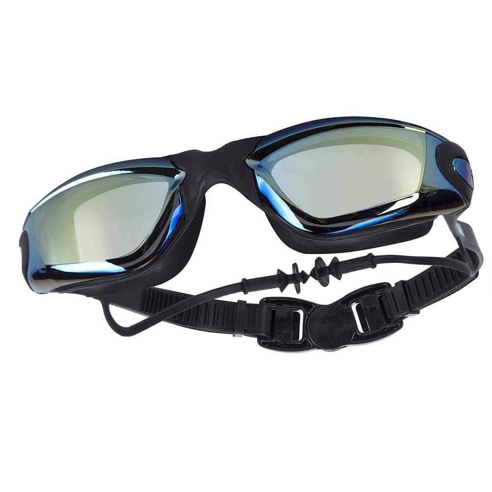 Swimming Goggles Women Men Adjustable UV Protect Waterproof Anti fog Eyewear Swim Pool Diving Water Glasses Gafas: Gold