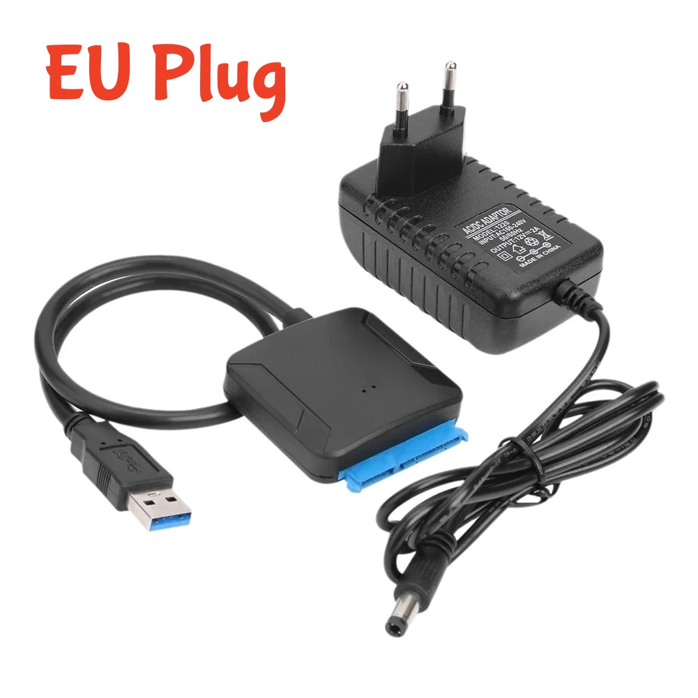 thumbnail image 2 of 2.5" SATA To USB 3.0 Adapter Cable For SSD/HDD - Fast 1-5 Day Delivery (Black/Blue) 2 of 6