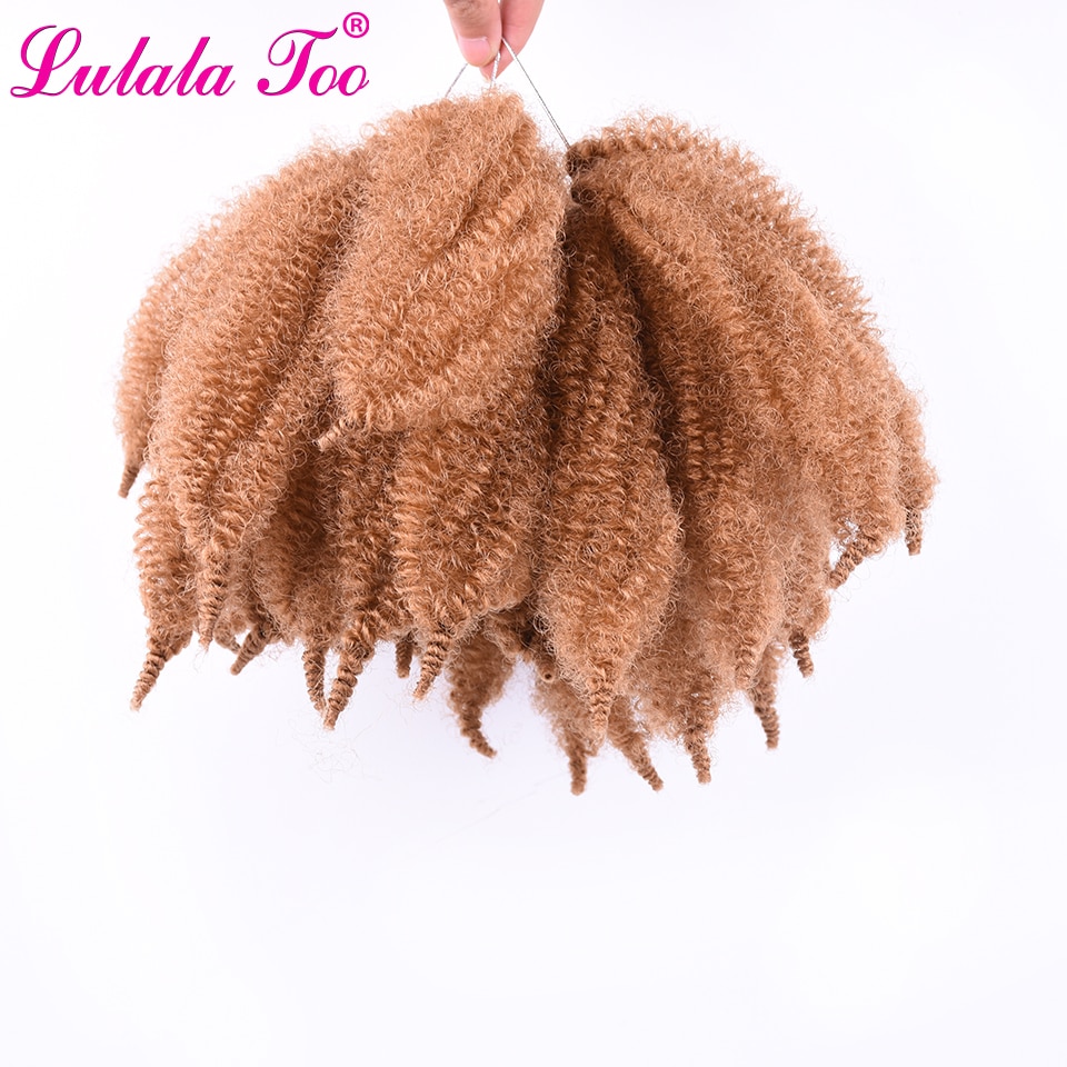 Tresses Afro Marley synthétiques souples 8 ''| Extensions de tresses au Crochet, tresses crépues en Fiber de haute température pour femmes