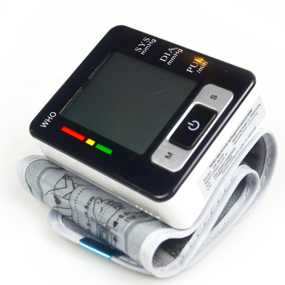 Thuiszorg Draagbare Automatische Digitale Lcd Display Pols Bloeddrukmeter Tester Hartslag Beat Meter Monitor