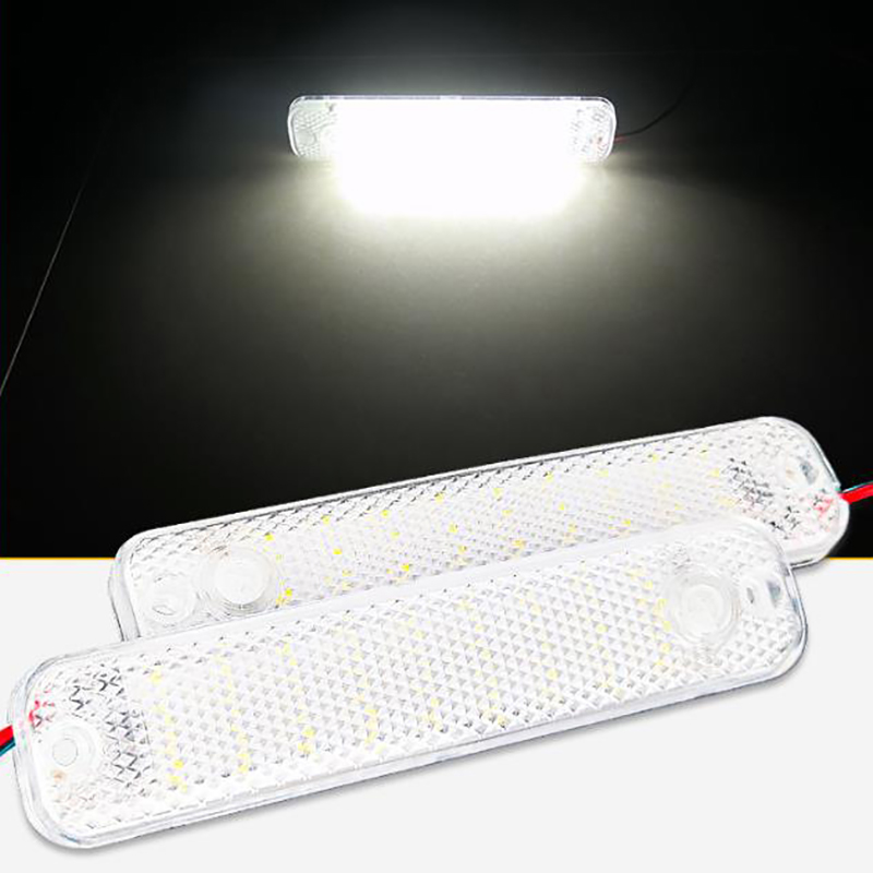 Led-kupelys til bil, 36 led-lys til 12v-85v lastebiler, innvendig lys med bryter, nattlesing i taklys for bobiler, marin