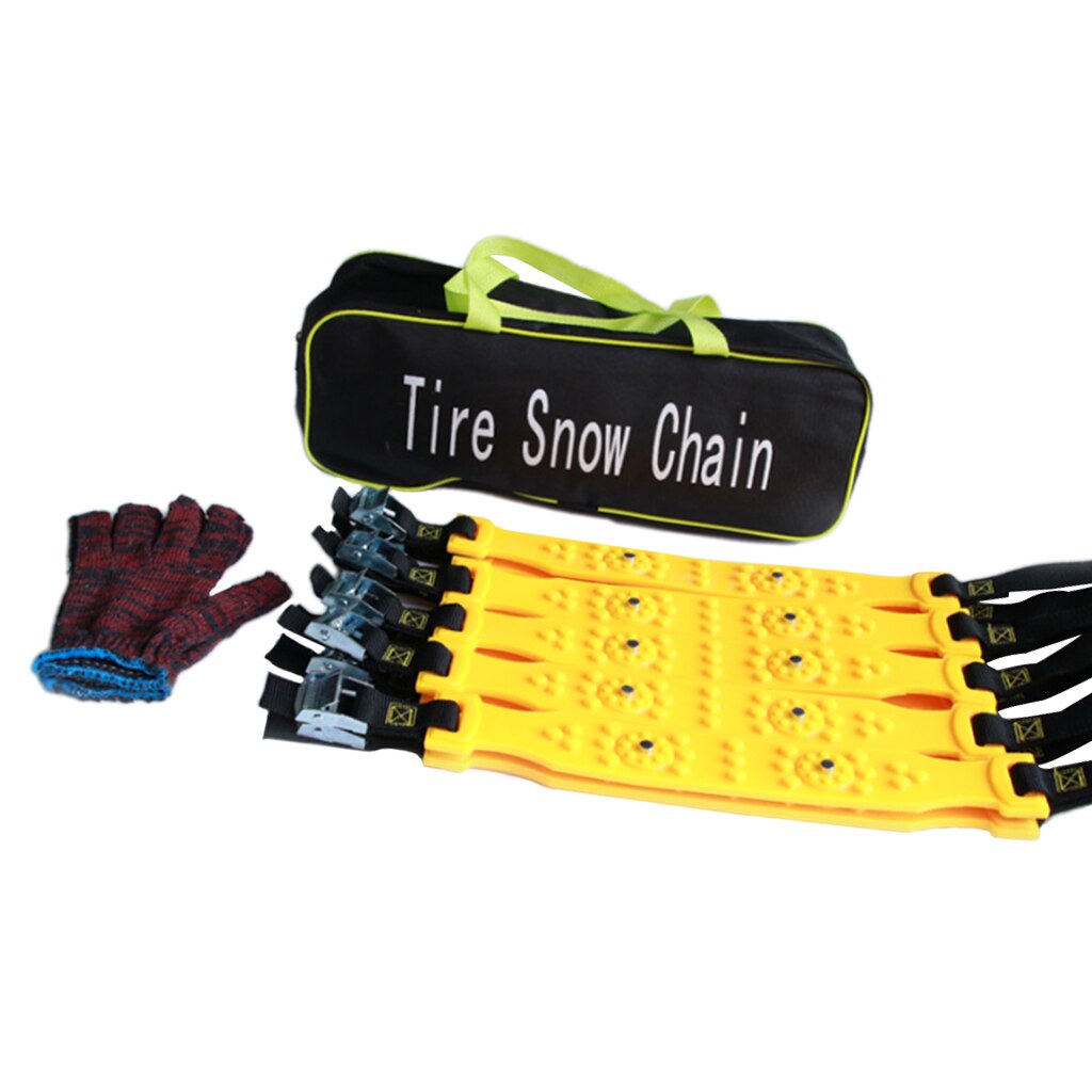 Cadenas de nieve para neumáticos de coche/SUV/camión/ATV, cadenas de emergencia, cadena de seguridad ajustable para nieve, barro de hielo, ancho: 6,5-11,2 pulgadas, 10 Uds.