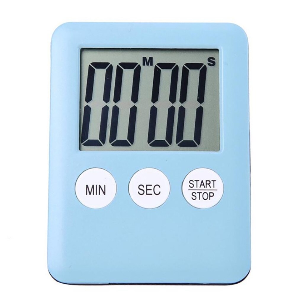 40# White Mini Electronic Large Lcd Digital Kitchen Timer Clock Countdown Count Time Loud Alarm Home Oven Cooking Tools