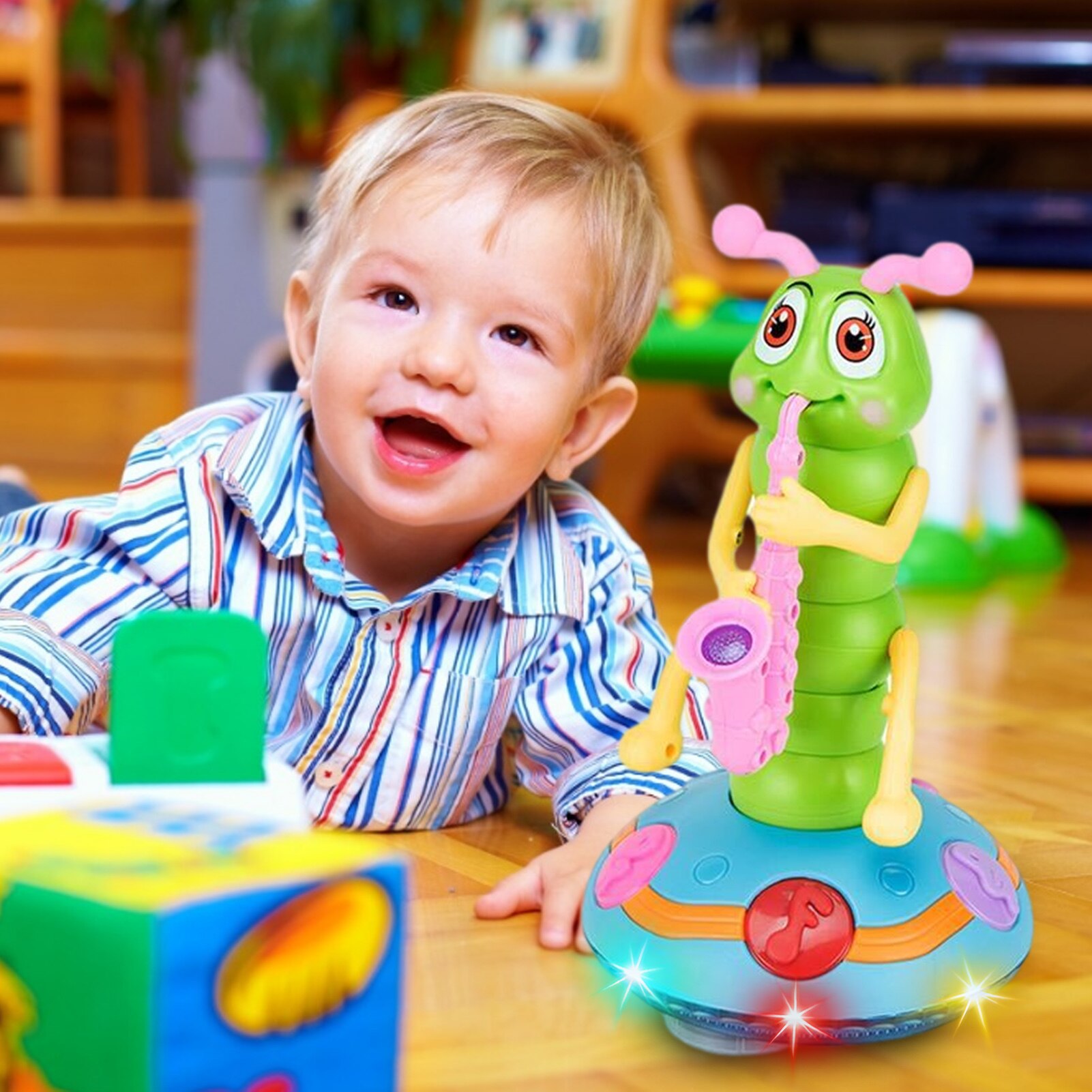 Kinderen Elektrische Dansen Swing Rups Licht Muziek Universele Educatief Speelgoed Baby Vroege Onderwijs Muziek Speelgoed