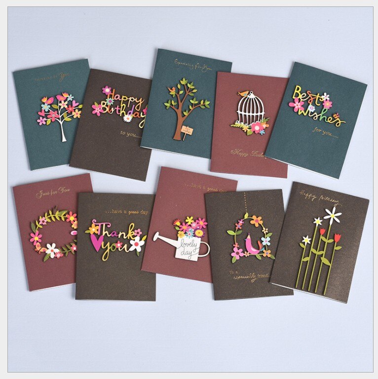 30pcs children Greeting card Thank you Christmas Birthday card teacher greeting cards graduation Thanksgiving Day: Default Title