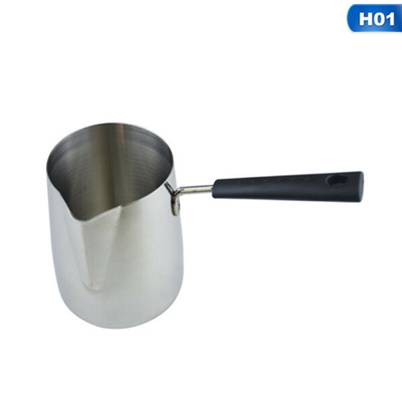 Bakeliet Handvat Wax Smeltkroes Diy Kaars Zeep Smelt Pot Geurende Wax Smelt Metalen Koffie Toroid Pitcher Latte Melk Opschuimen jug: 350ml