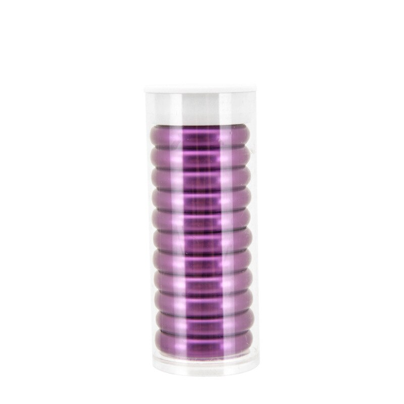 Anillas de Metal para encuadernación, anillas de 38mm con agujero De Seta para hojas sueltas, Accesorios para cuaderno, anillas de encuadernación, planificador de anillas de disco de Metal, 11 Uds.: Purple