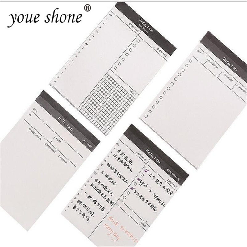 1pcs Simple business day plan books this note can be torn notepad office calendar book with a small memo 12.5*8.5cm