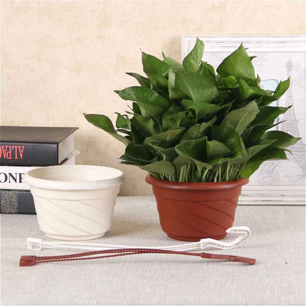 Plastic Hanging Baskets Hanging Plant Flower Pots With Chain Garden Supplies Resin Plant Flower Hanging Pot Basket