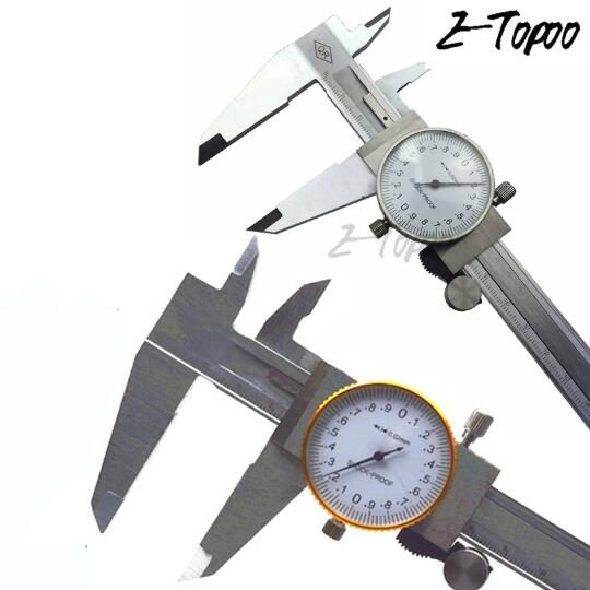 Metric Gauge Measuring Tool Dial Caliper 0-200mm/0.02mm Shock-proof Steel Precision Dial Vernier Caliper thickness gauge