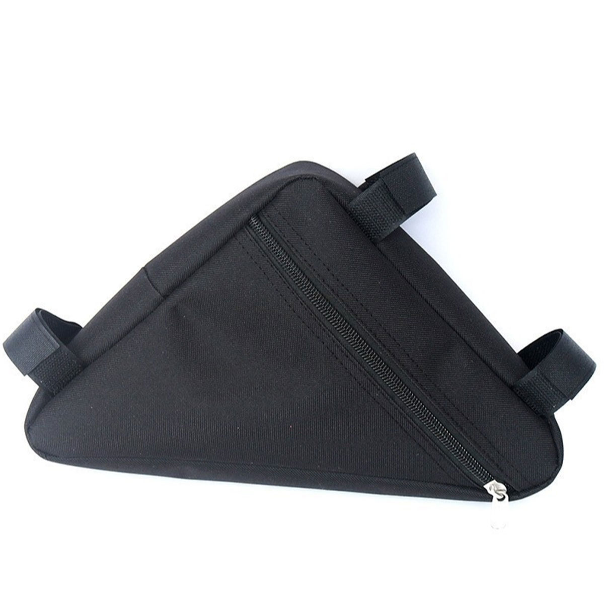 Paquete de herramientas triangulares para bicicleta, bolsa para SILLÍN de bicicleta de montaña, barra Horizontal de tubo superior, accesorios para bicicleta, 1 ud.: Negro