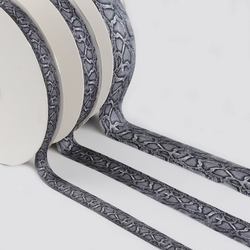 Snake Skin & Leopard pattern printed Poly Cotton ribbon for Party Home Wedding Decor Wrapping Garment Accessories