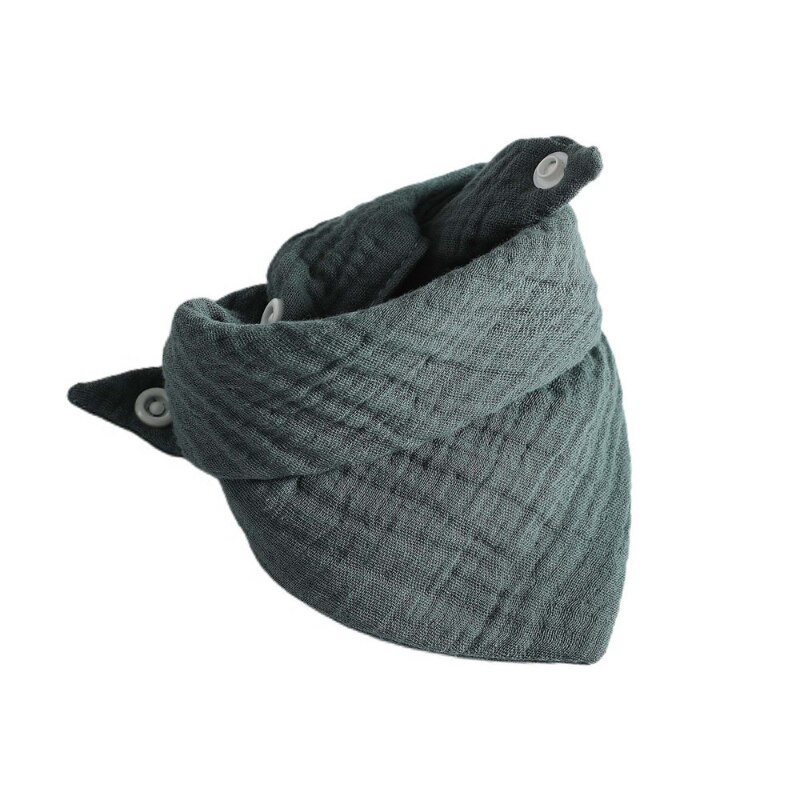 Bavaglino bavaglino tasca garza di cotone asciugamano saliva bavaglino fazzoletto bavaglino garza per bambini: Dark green