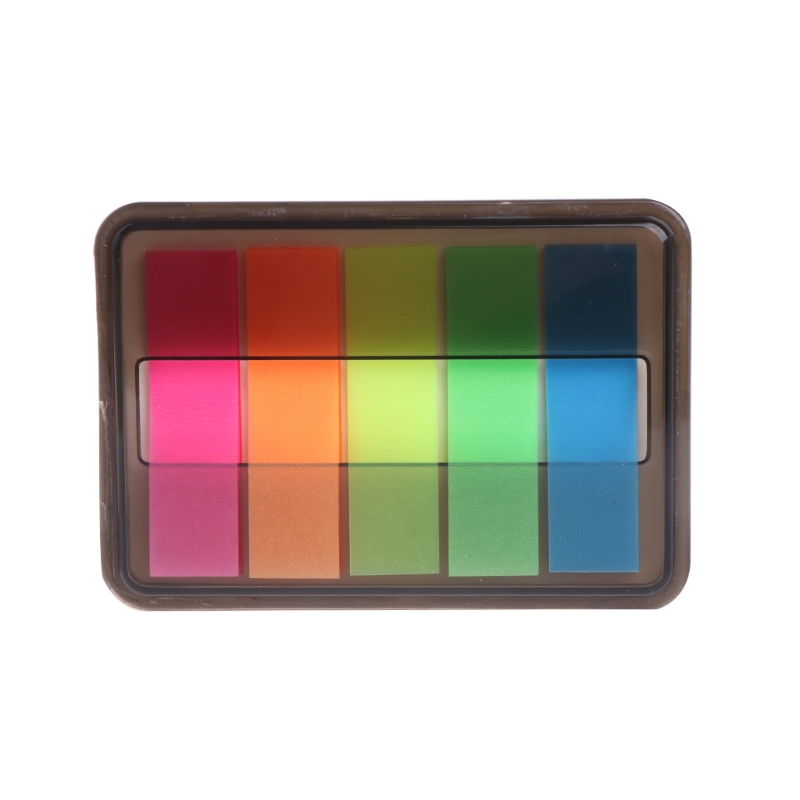 Autocollant clair Fluorescent mémo drapeaux signet Index bloc-Notes: 66953