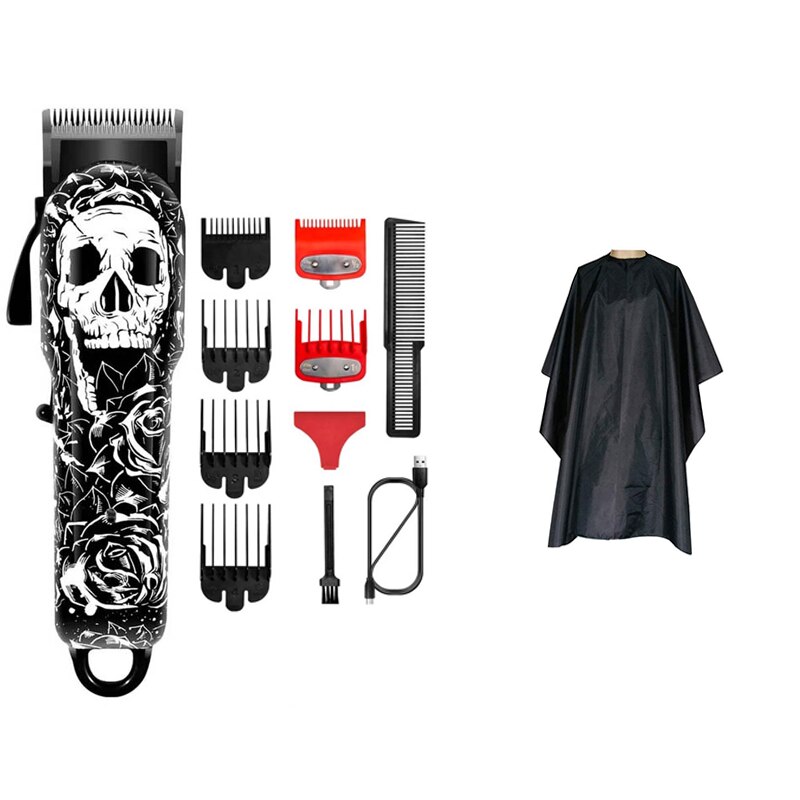 Kapperszaak Tondeuse Professionele Tondeuse Oplaadbare Kapper Elektrische Mannen Cordless Kapsel Verstelbare Keramische Blade: 03