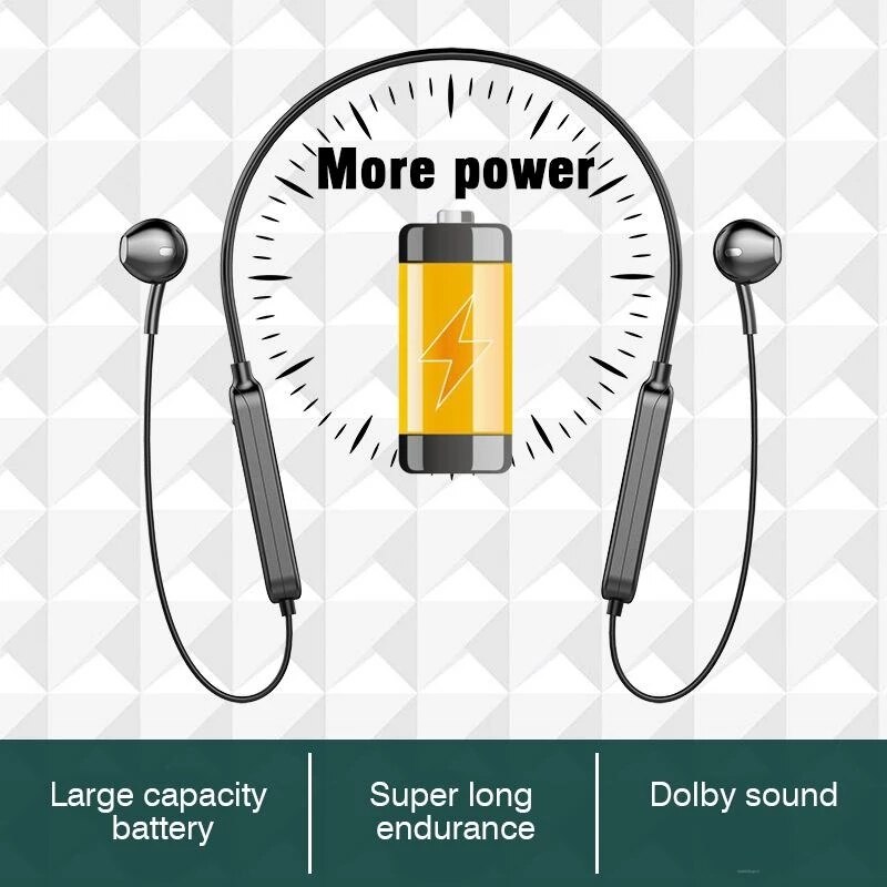 Magnetische Draadloze Bluetooth Koptelefoon Muziek Hoofdtelefoon Telefoon Nekband Sport Oordopjes Oortelefoon Met Microfoon Voor Iphone Samsung Xiaomi