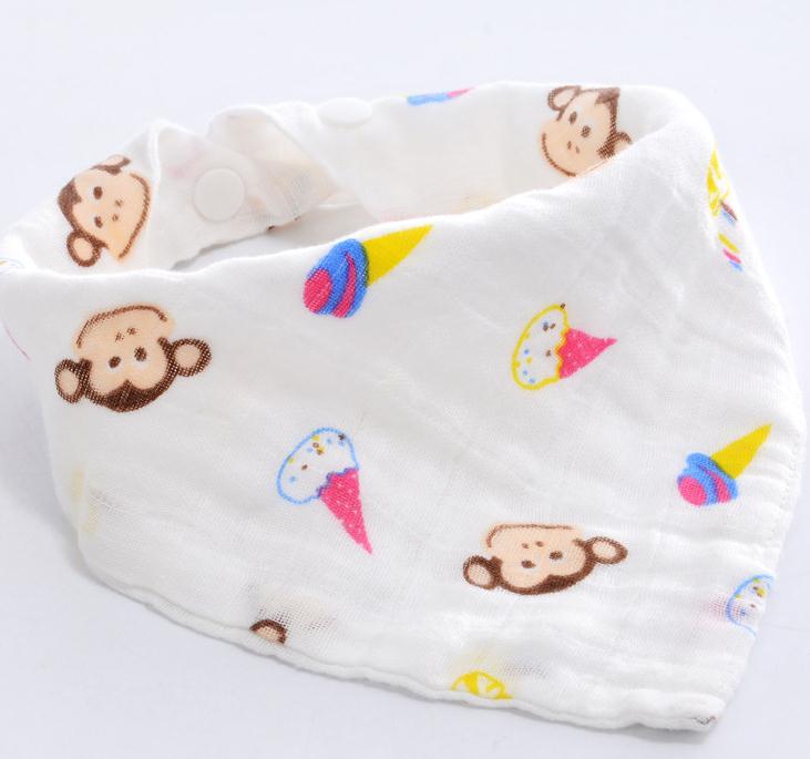 Pudcoco 1pc Kleinkind Baby Kinder Baumwolle Druck Bequem Bandana Lätzchen Fütterung Speichel Handtuch Dribble Triangle Bib: F