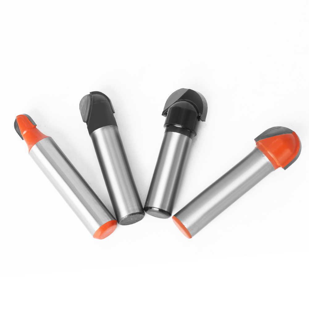 1pc 8mm Shank Ball Nose End Mill Round Nose Cove CNC Milling Bit Radius Core Box Solid Carbide Router Bit Tools